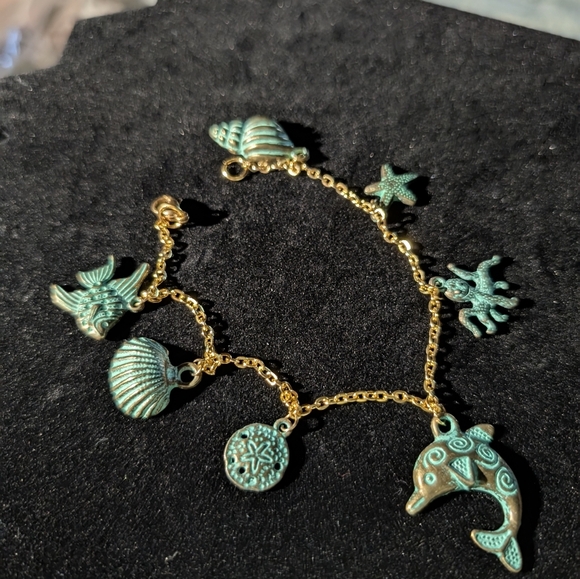 2 PC set! Bracelet/ Anklet 8.75 Inch & Earring Set Crabs - Picture 10 of 10